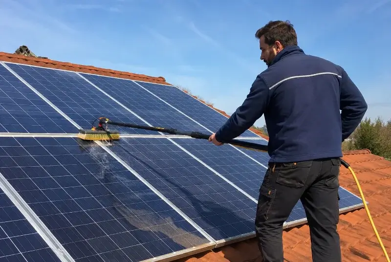 Nettoyage et entretien de panneaux solaires à la Tour-de-Salvagny